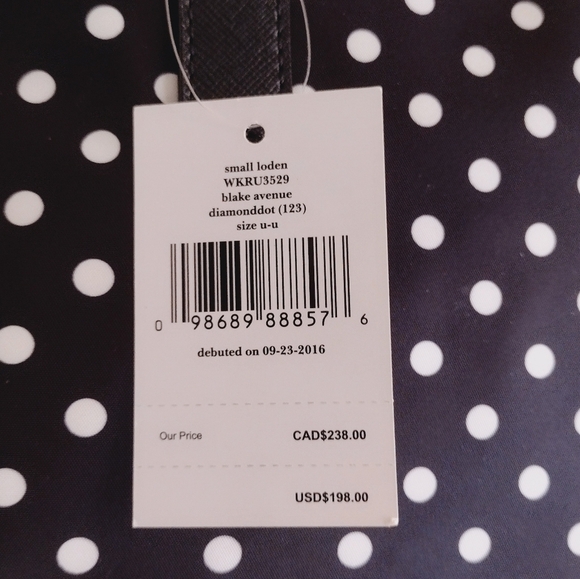 Kate Spade Blake Avenue Small Loden Cross Body Shoulder Bag Diamondot - Picture 9 of 12